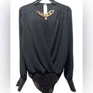 Naracamicie Blouse Bodysuit Black, size Small